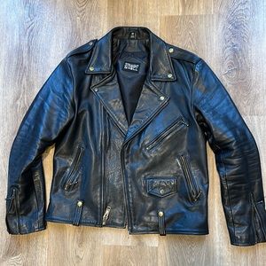 Black Leather Biker Jacket